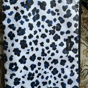 Scout Blue and Black Leopard Print Laptop Sleeve
